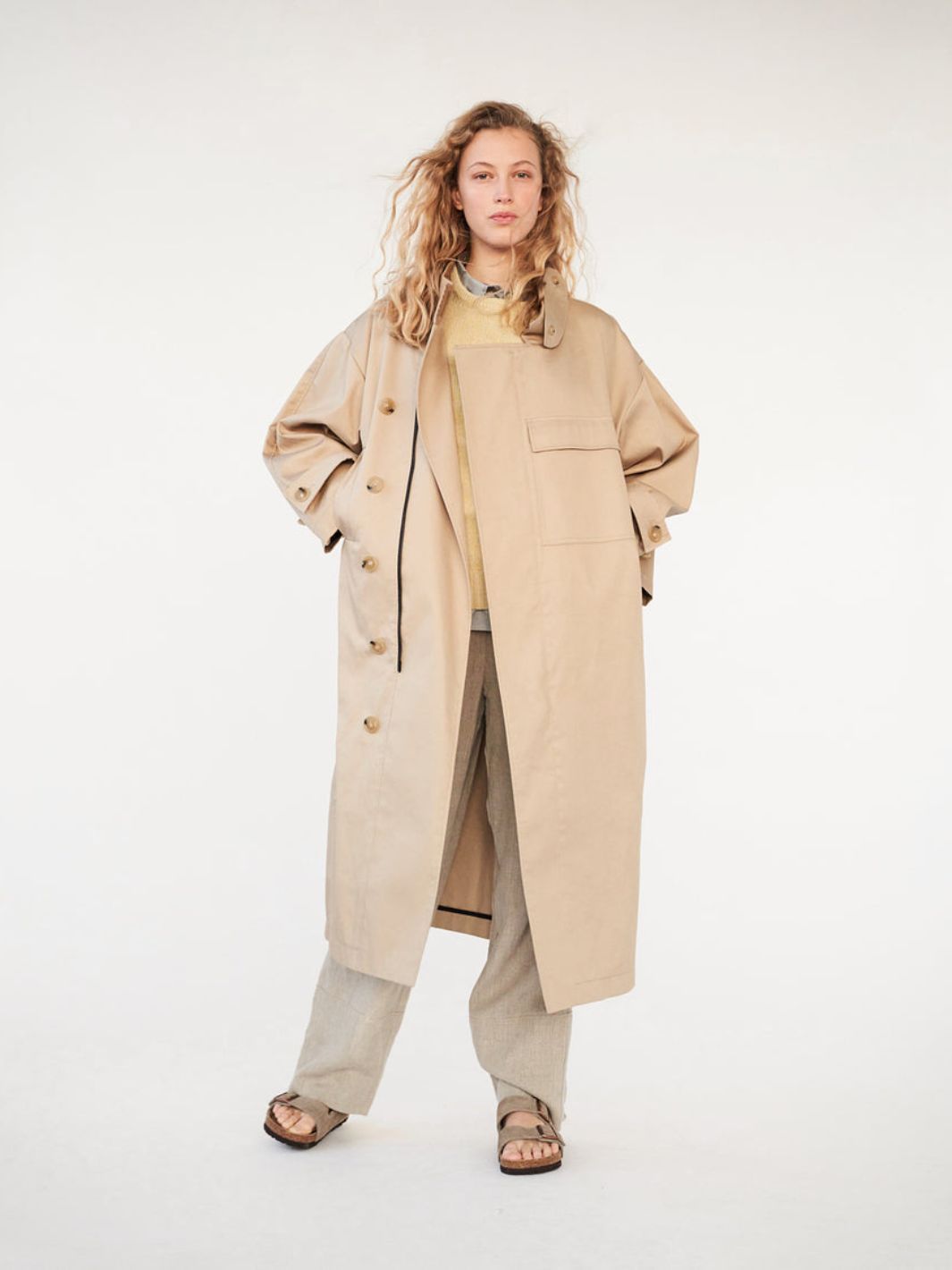 AF Agger Outerwear Kåpe | Water Resistant Coat Cool Beige