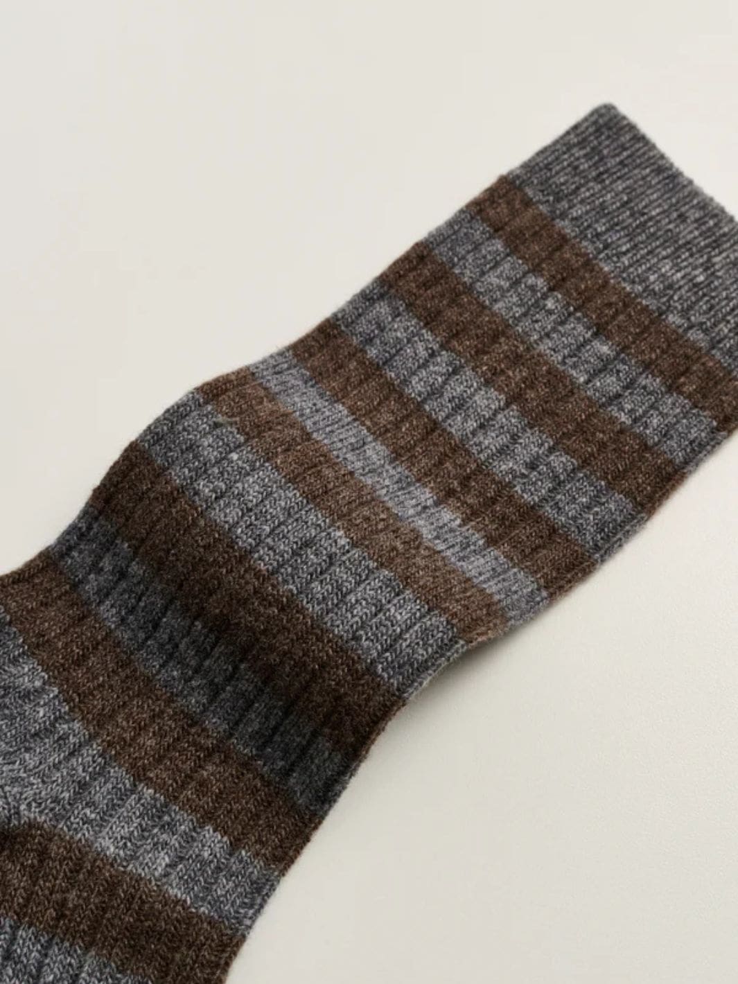 Aiayu Accessories Sokker | Striped Cashmere Sock Mix Grey
