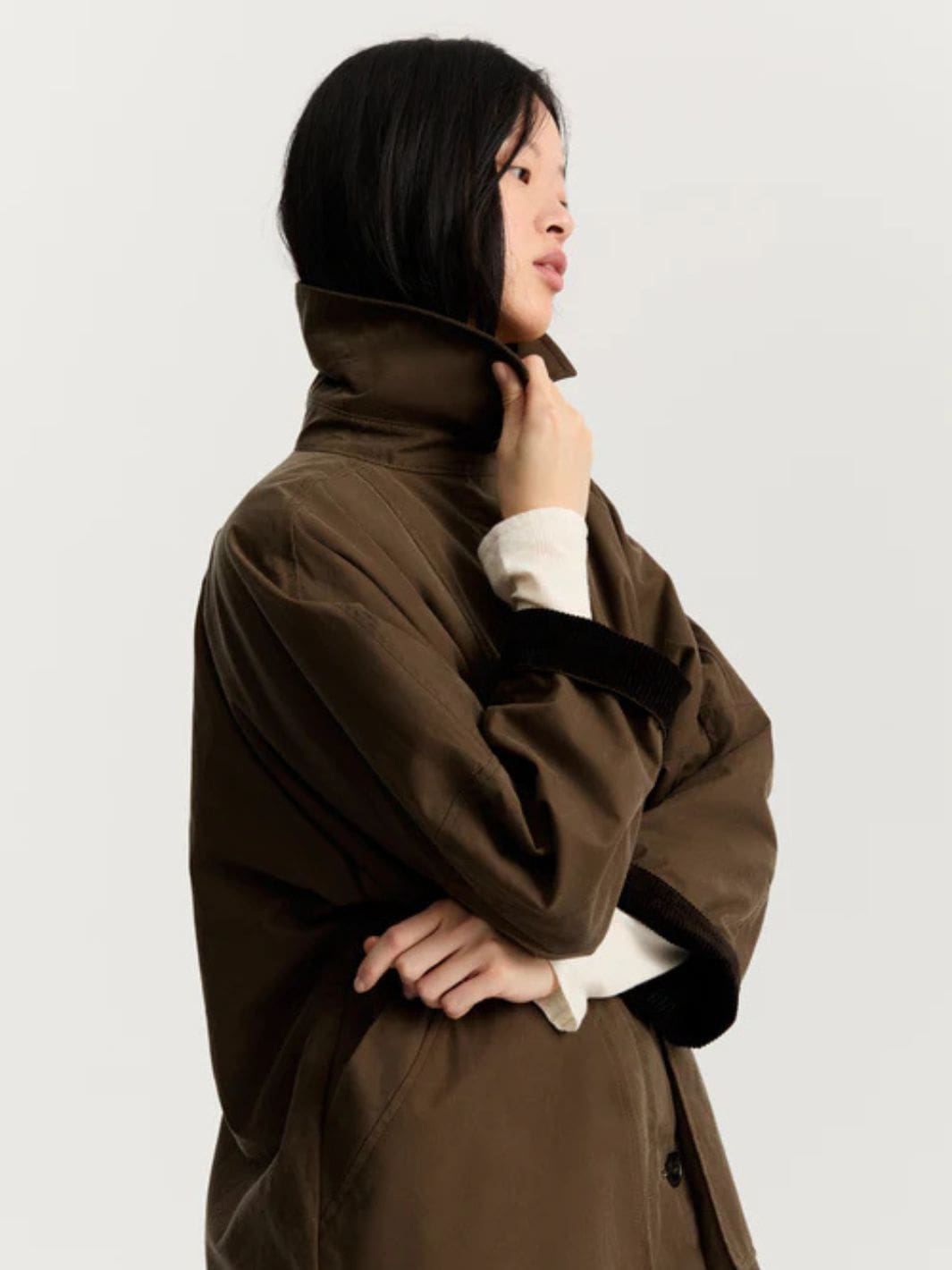 Aiayu Outerwear Kåpe | Jay Coat Oilskin Bark