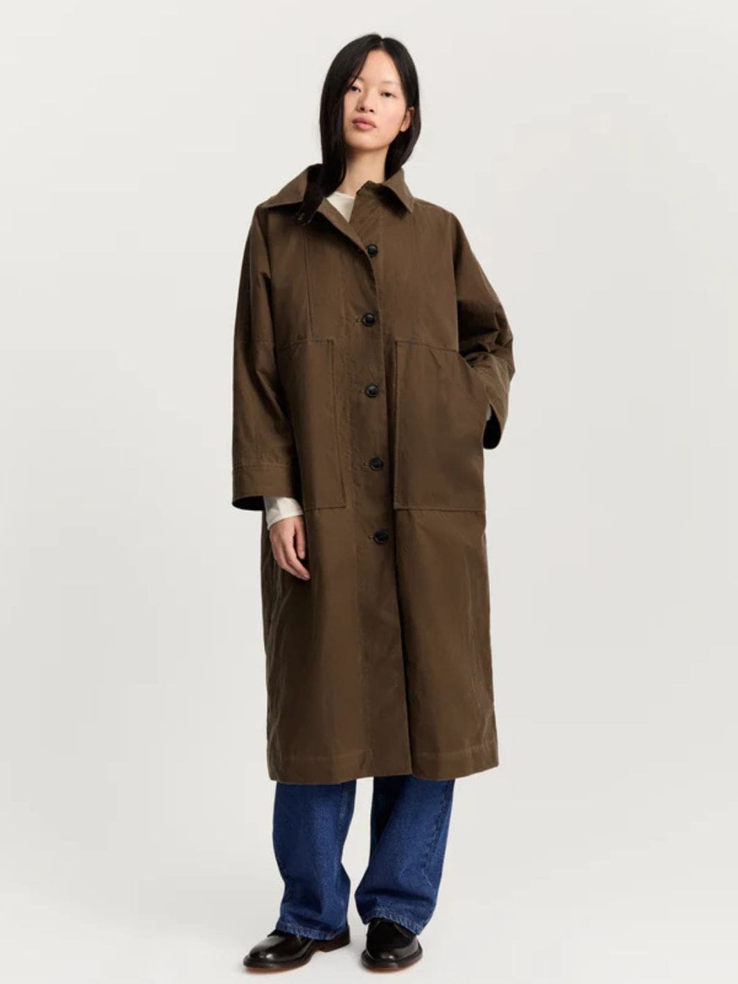 Aiayu Outerwear Kåpe | Jay Coat Oilskin Bark