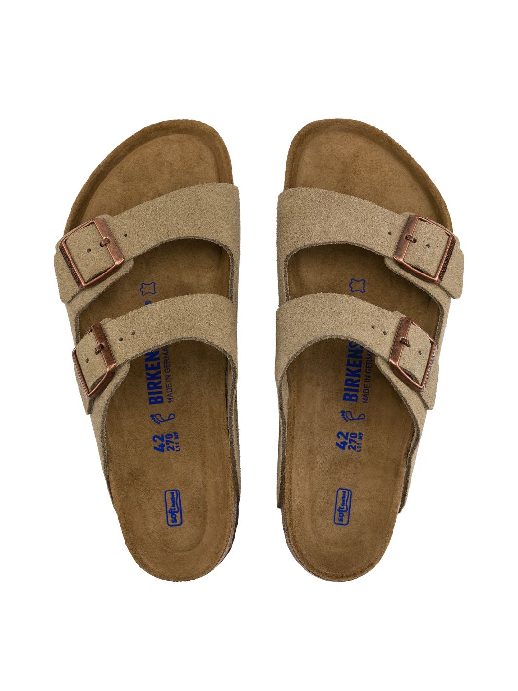 Birkenstock Shoes Sandaler | Arizona Soft Footbed Suede Taupe