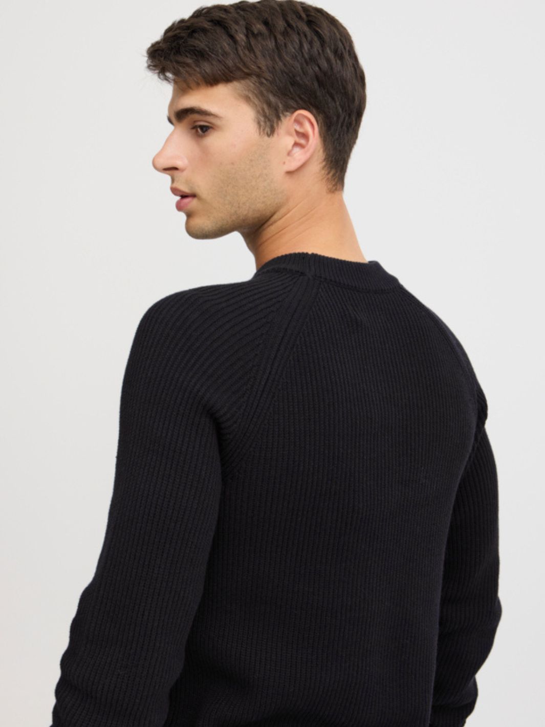 Casual Friday Sweaters Genser | Raglan Rib Crew Navy