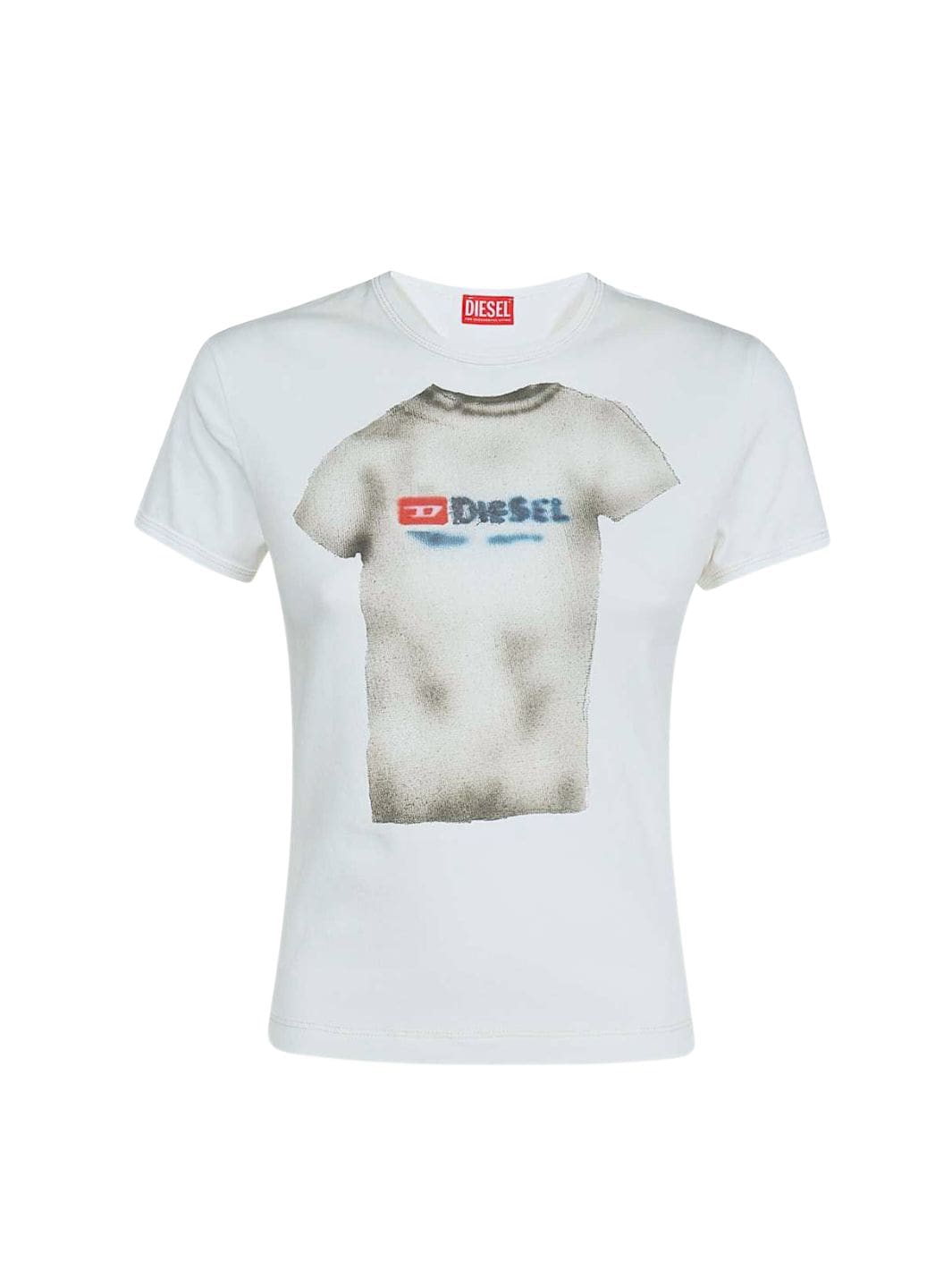 Diesel Tees & Longsleeves T-skjorte | T-Uncutie Long Cream