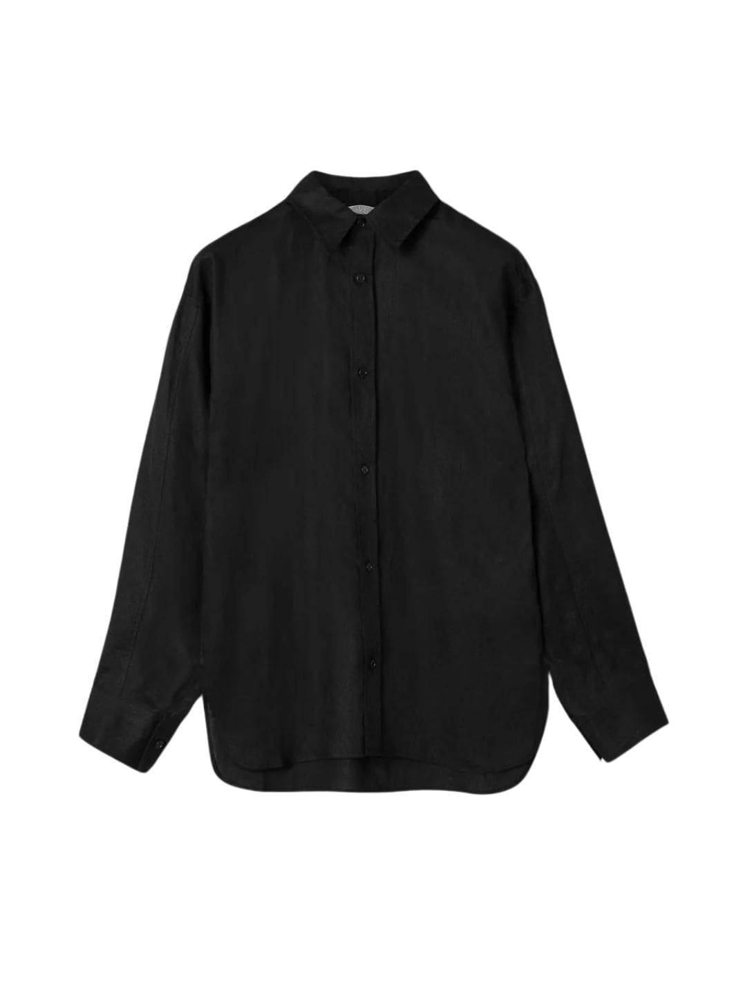 Fall Winter Spring Summer Shirts Skjorte | Linen Costal Shirt Jet Black