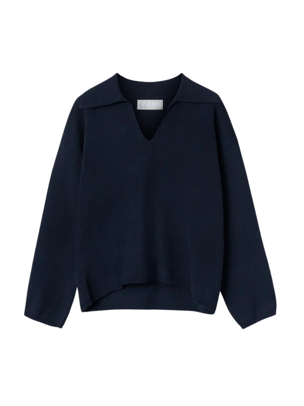 Fall Winter Spring Summer Sweaters Genser | Cotton Storm Knit Navy