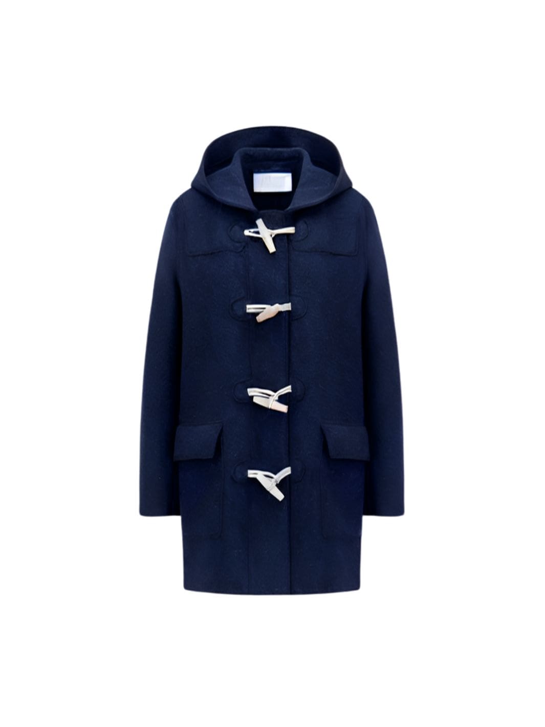 Harris Wharf London Outerwear Kåpe | Duffle Coat Boiled Wool Navy Blue