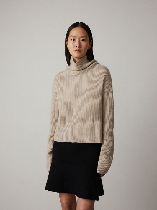 Lisa Yang Knit Genser | Ella Sweater Sand