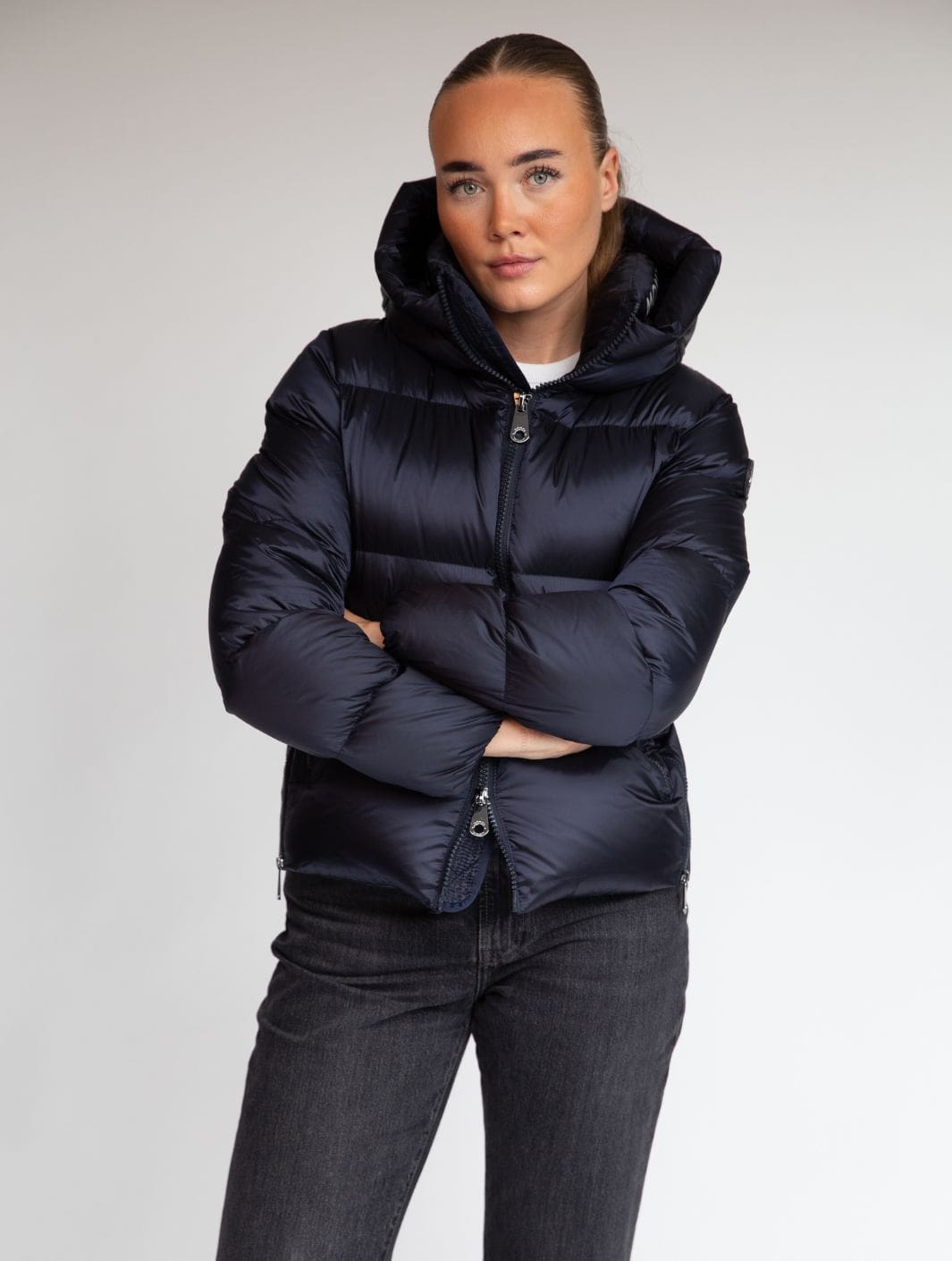 Monel Outerwear Dunjakke | Val Cenis Short Navy