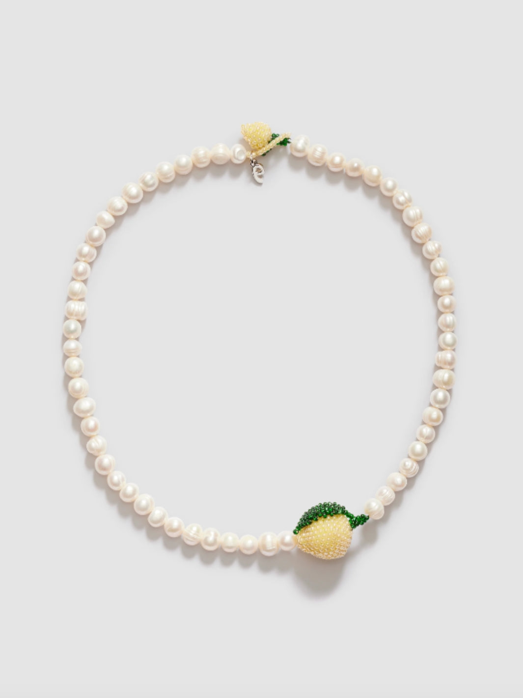 Pura Utz Accessories Kjede | Pearl Lemon Necklace 50 cm
