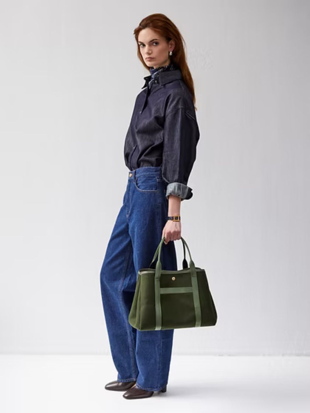 Rue de Verneuil Bags Veske | Traversée M Whip Olive Flannel