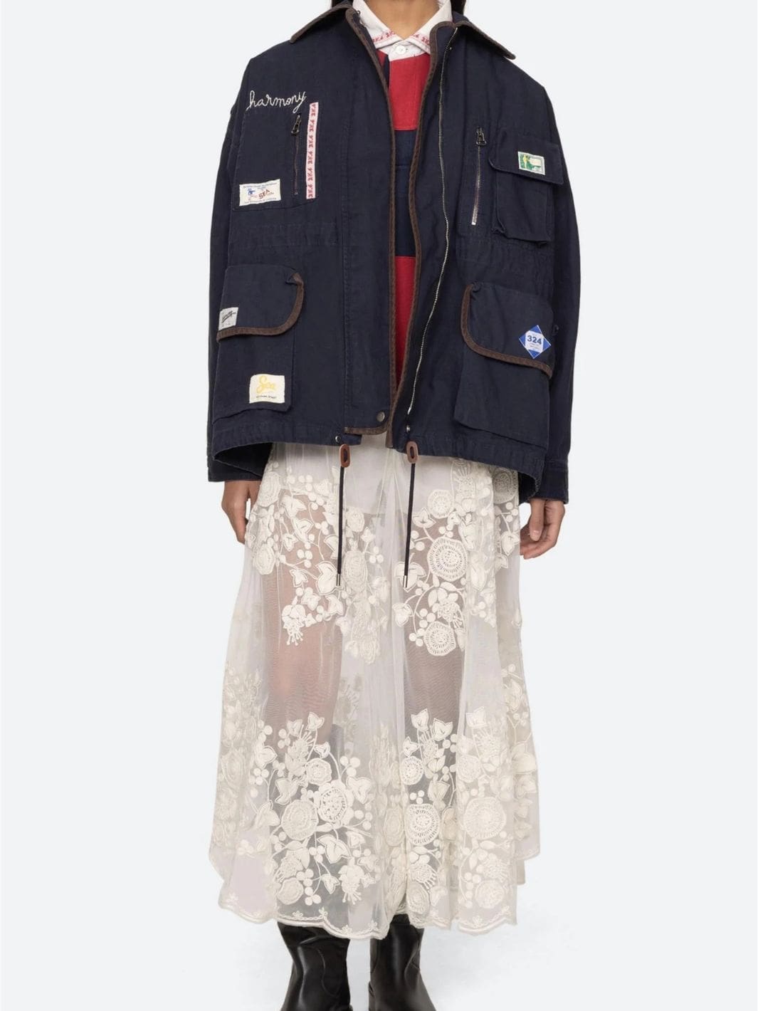 Sea NY Outerwear Jakke | Carolyn Workwear Jacket Navy