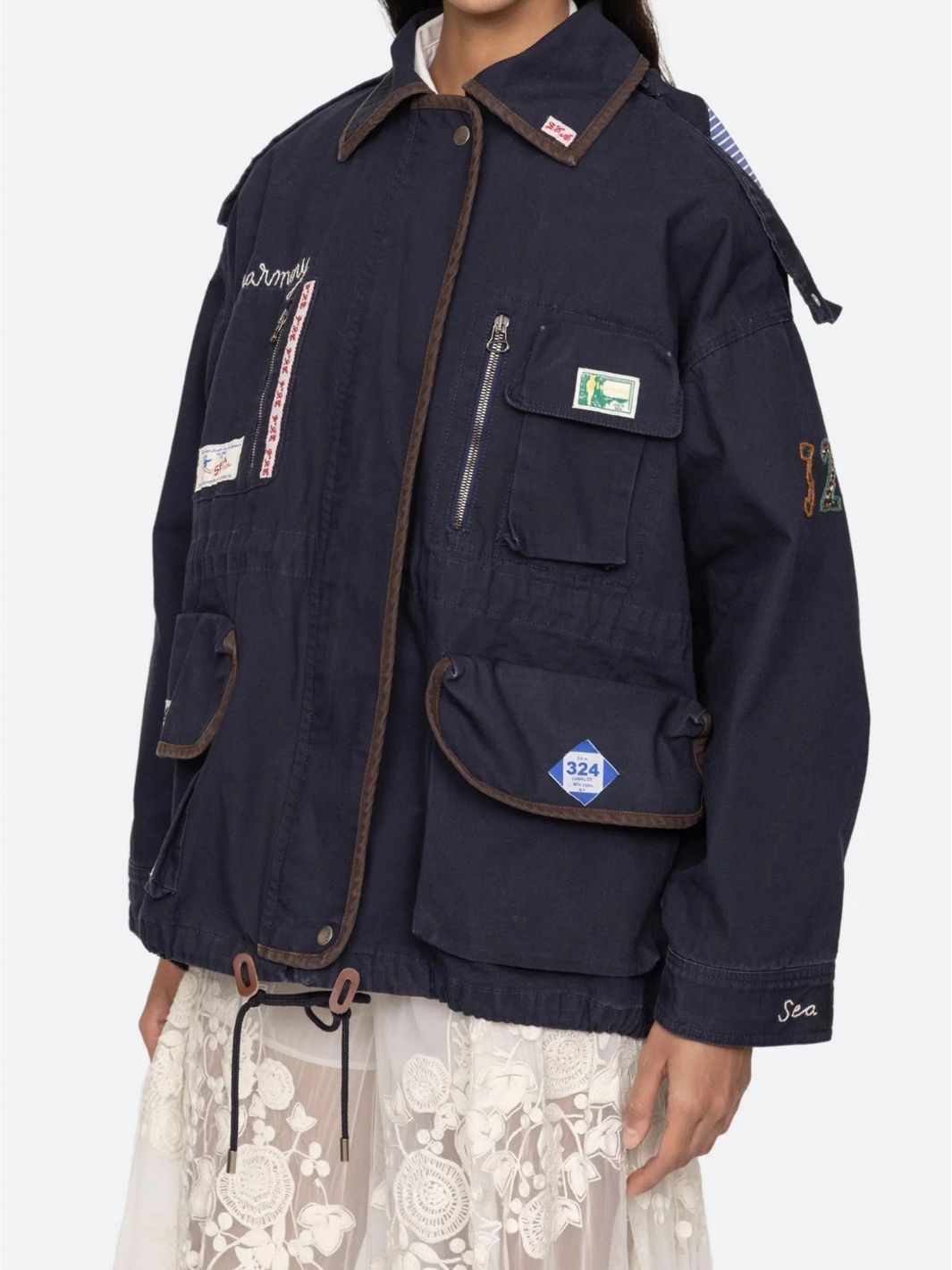 Sea NY Outerwear Jakke | Carolyn Workwear Jacket Navy