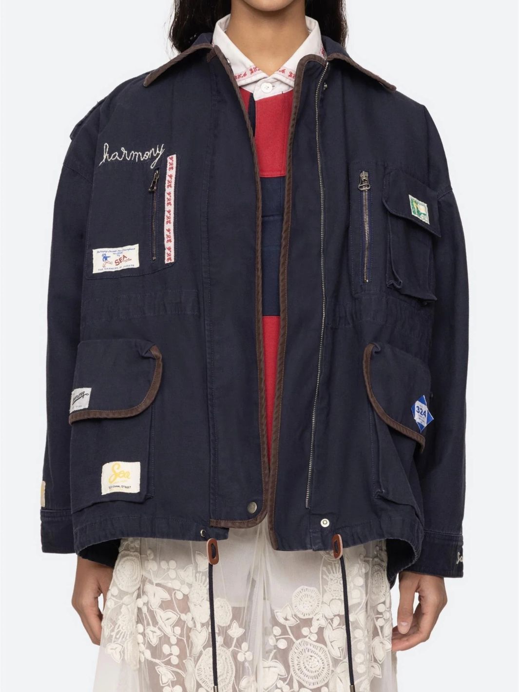 Sea NY Outerwear Jakke | Carolyn Workwear Jacket Navy