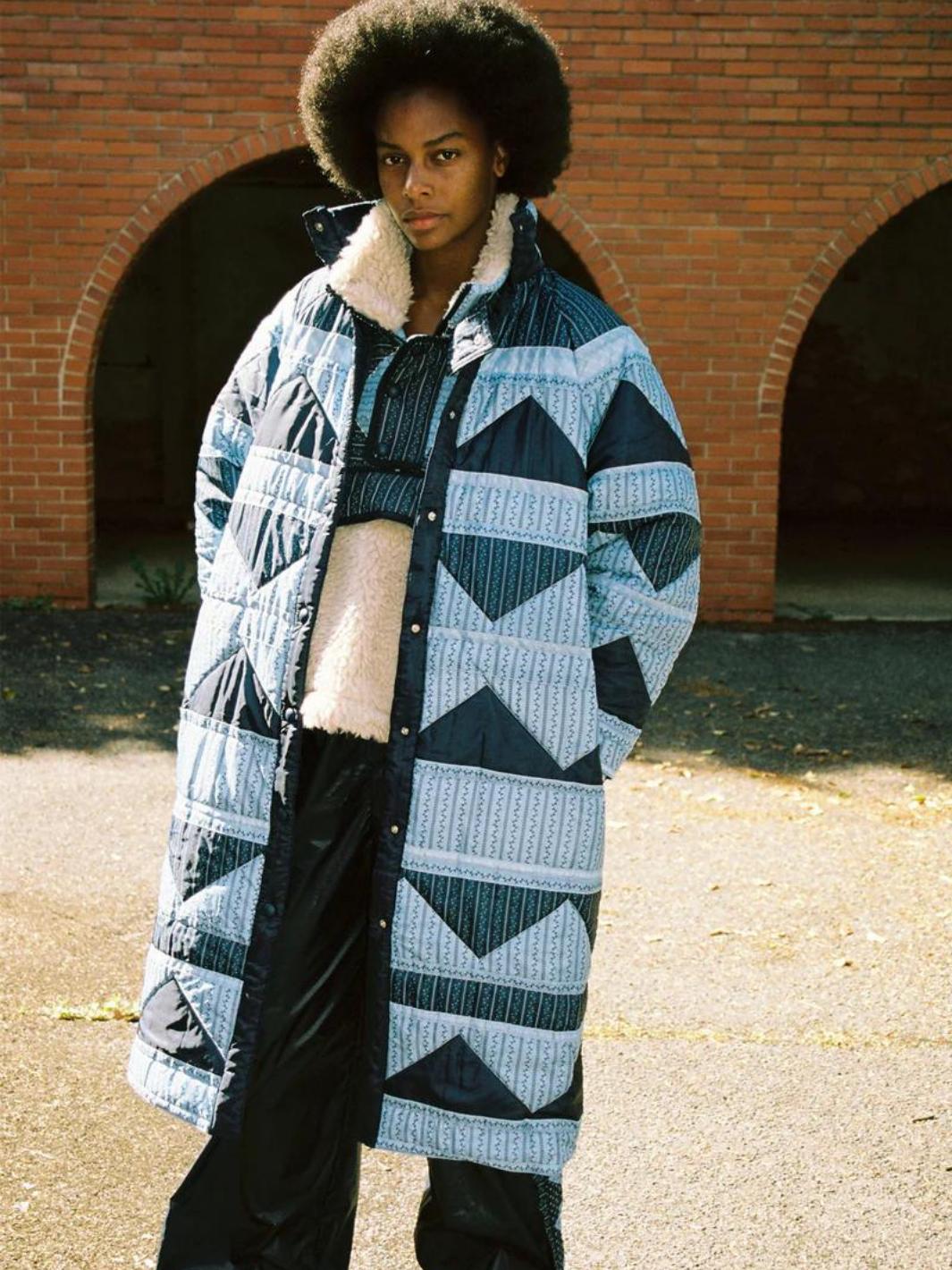 Sea NY Outerwear Kåpe | Palmer Patchwork Coat