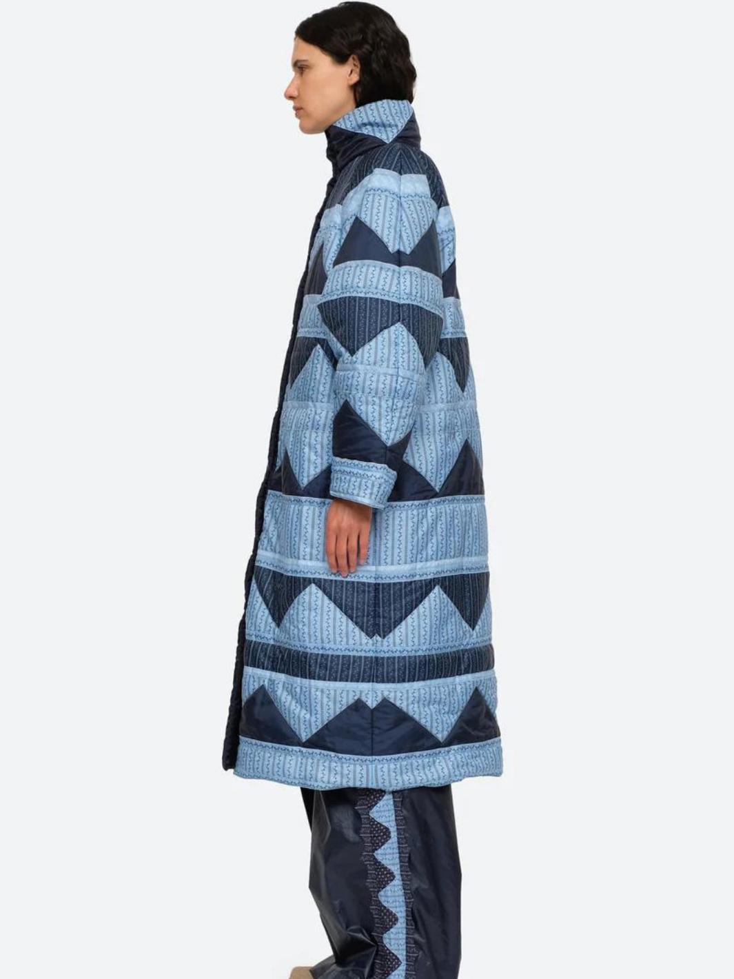 Sea NY Outerwear Kåpe | Palmer Patchwork Coat