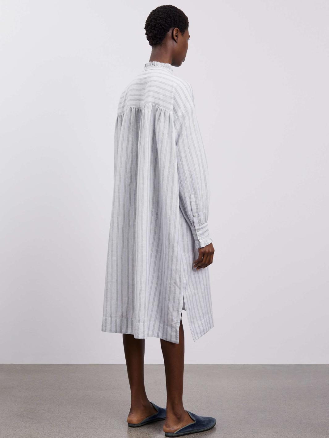 Skall Studio Dresses Kjole | Florian Shirtdress Light Blue Stripe