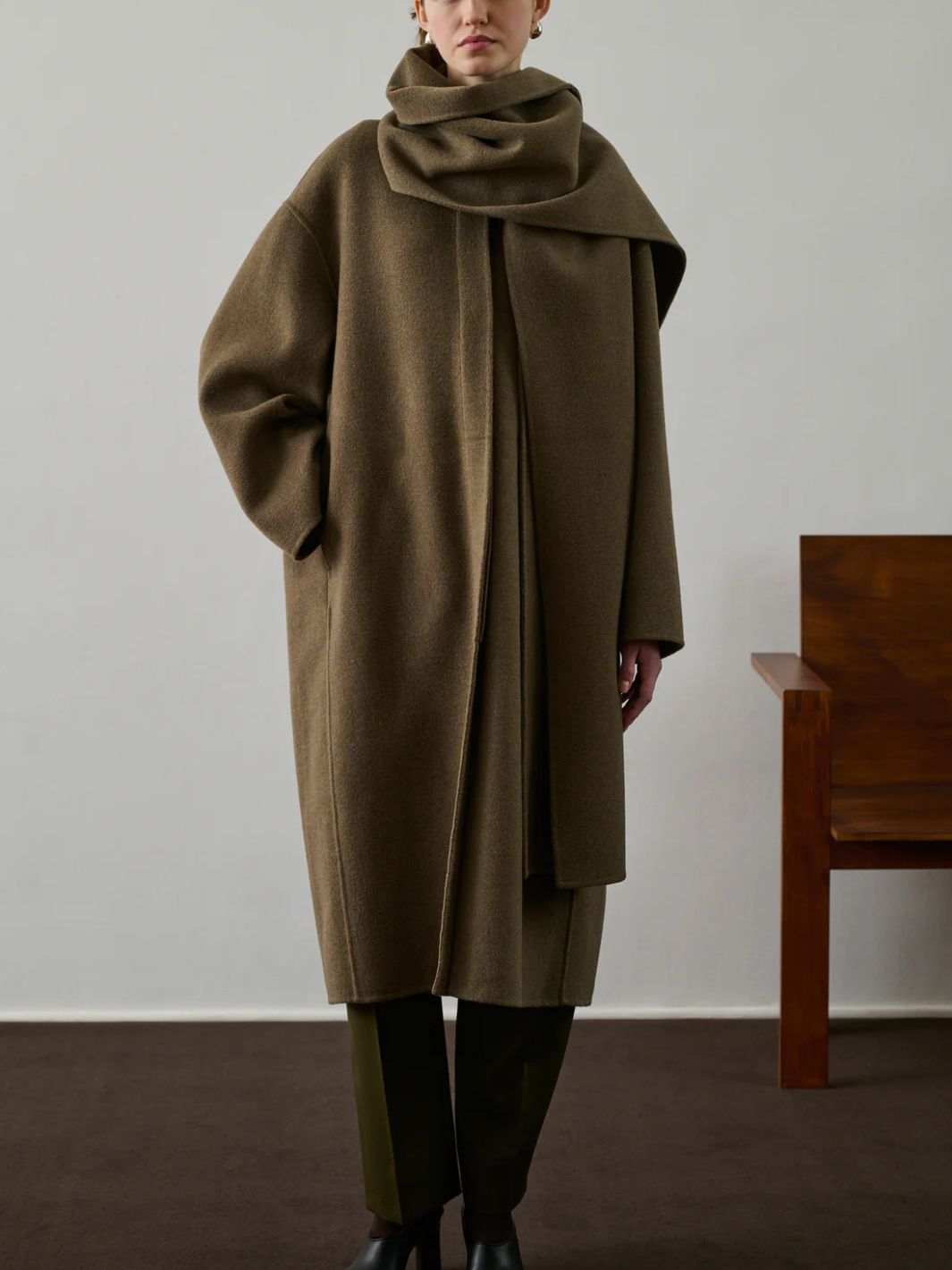 Soeur Outerwear Kåpe | Finn Coat Beige/Grey