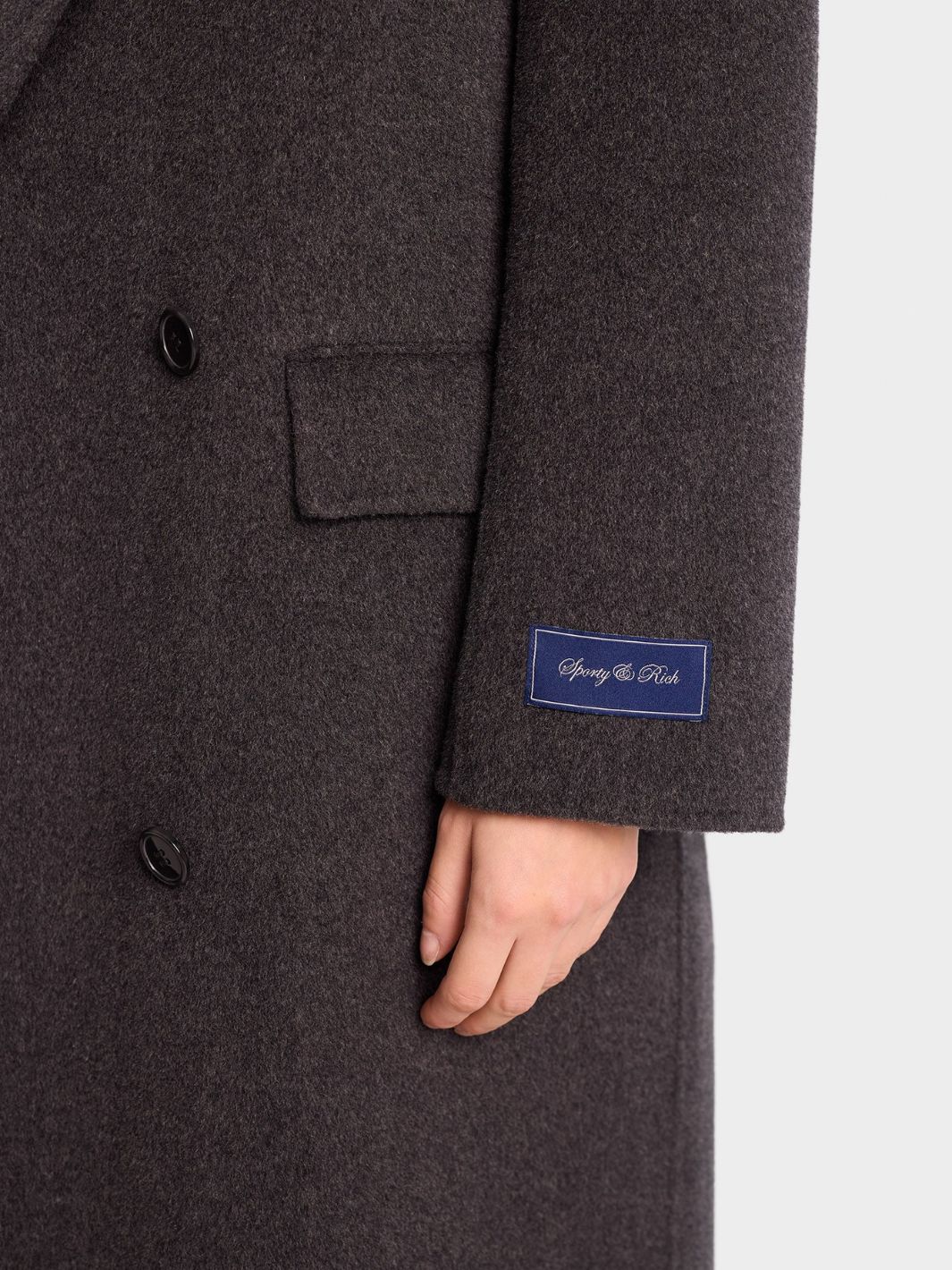 Sporty & Rich Outerwear Kåpe | Double Faced DB Cashmere Coat