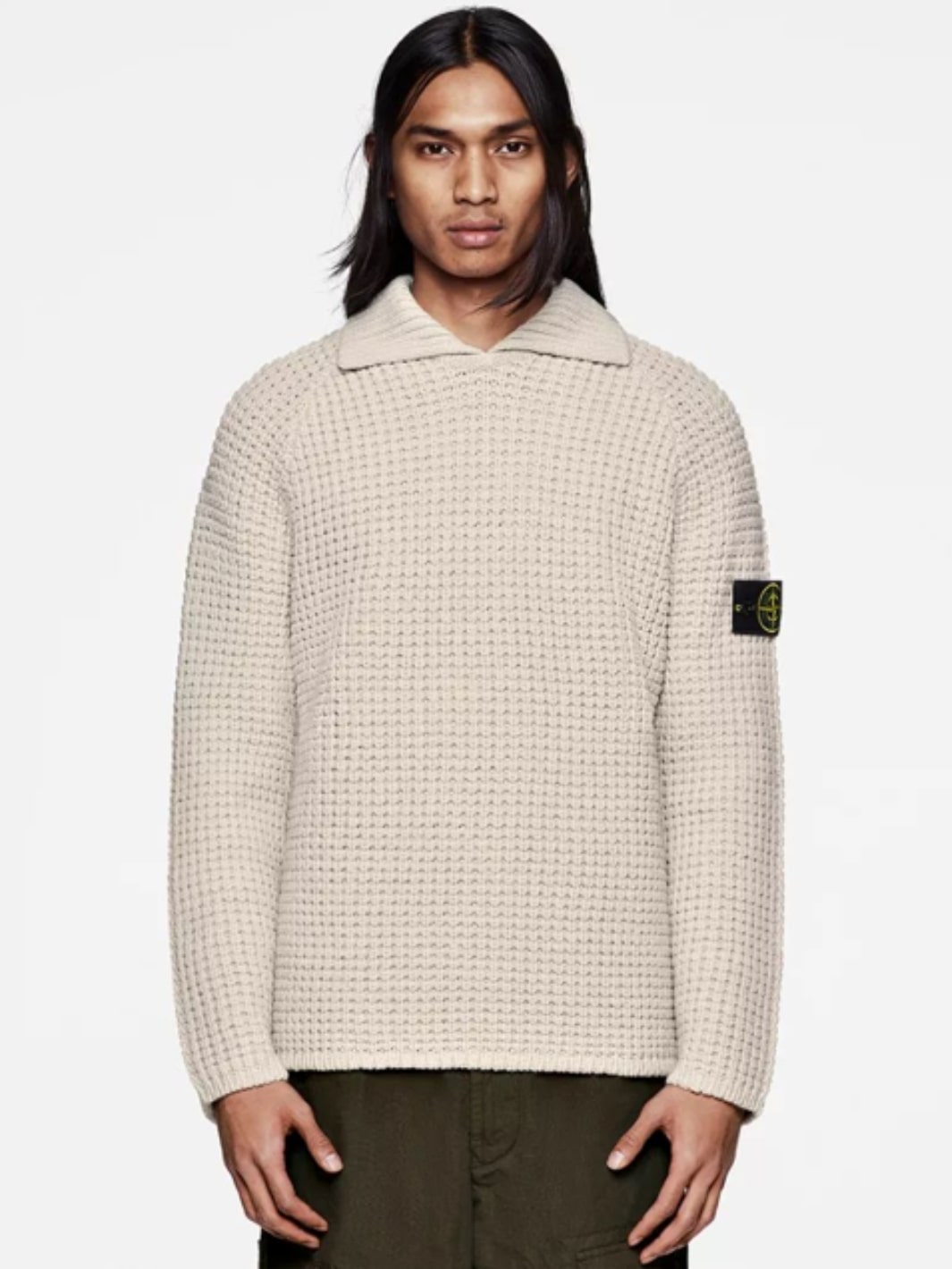 Stone Island Knit Genser | Maglia Knitted Sweater Sand