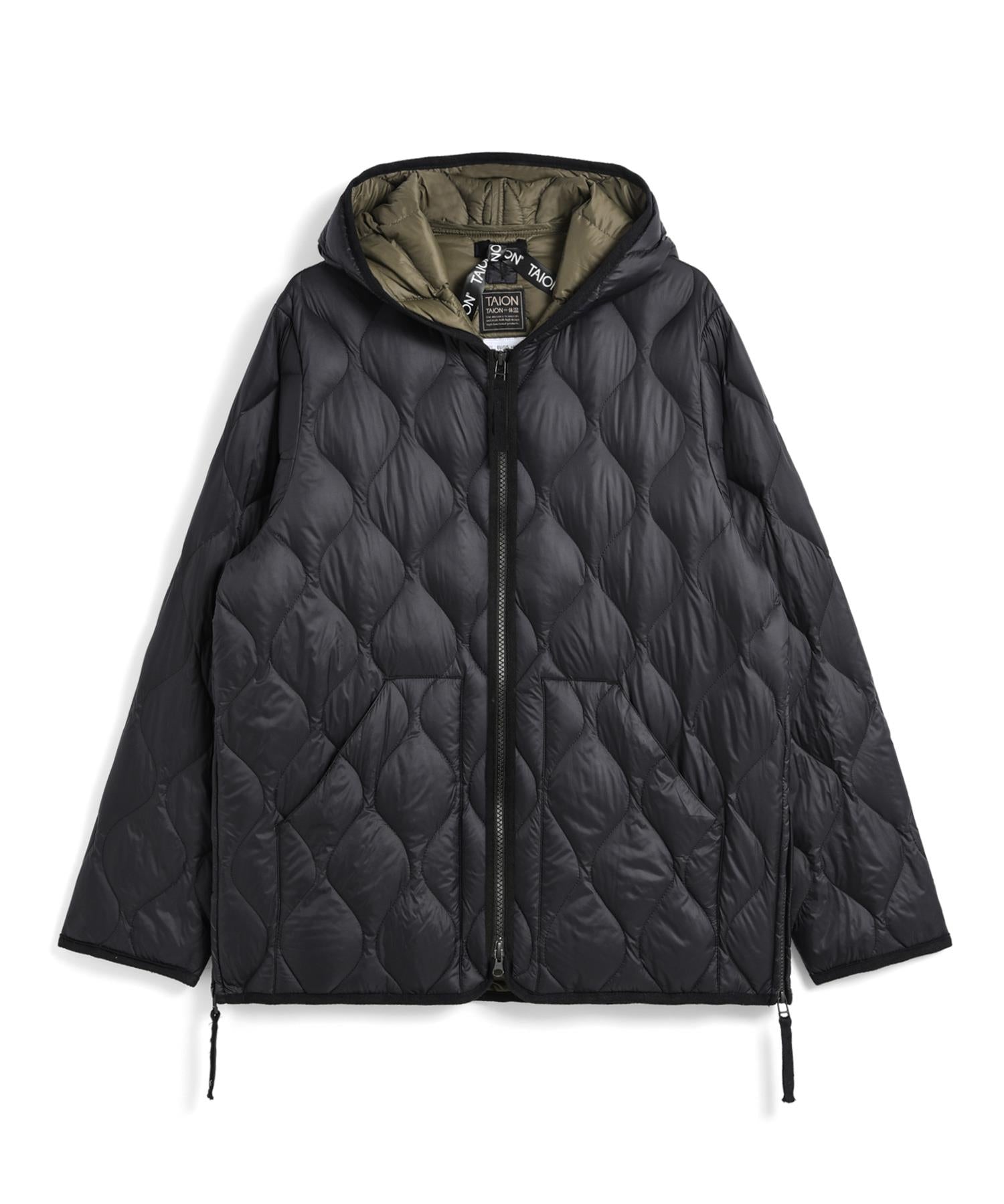Taion Outerwear Dunjakke | Military Hooded Zip