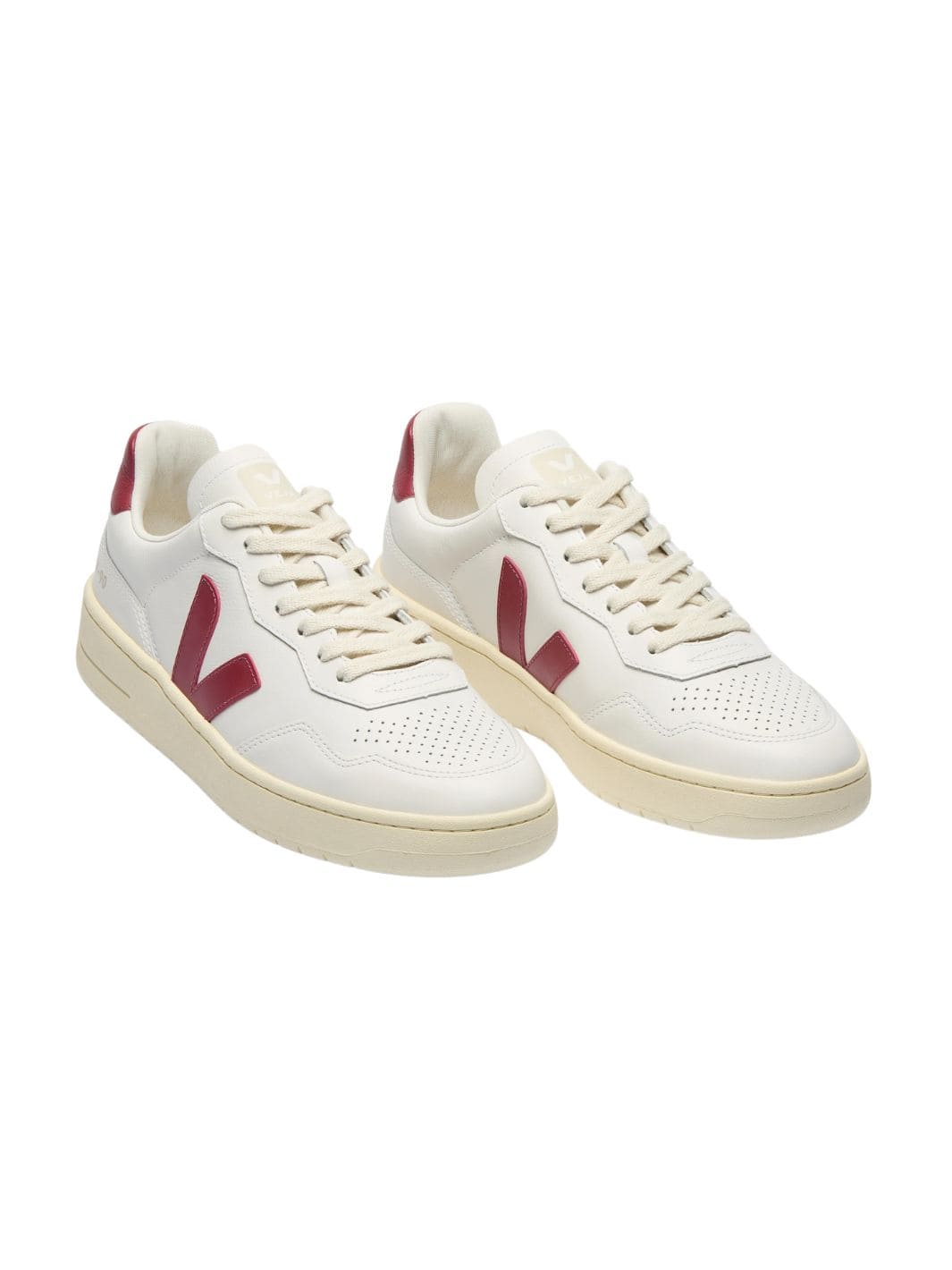 Veja Shoes Sneakers | V-90 Leather White Marsala