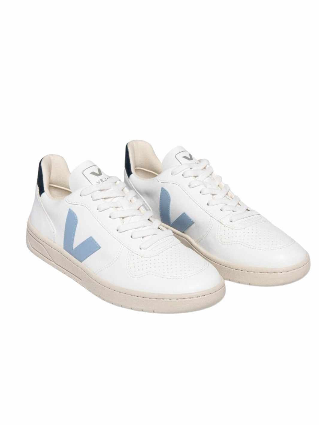 Veja Shoes Sneakers | V10 Leather White Steel Nautico
