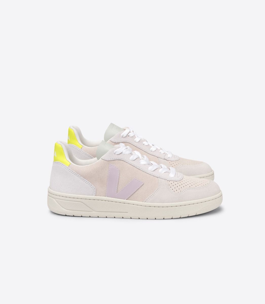 Veja Shoes Sneakers | V10 Suede Multico Sable Parme