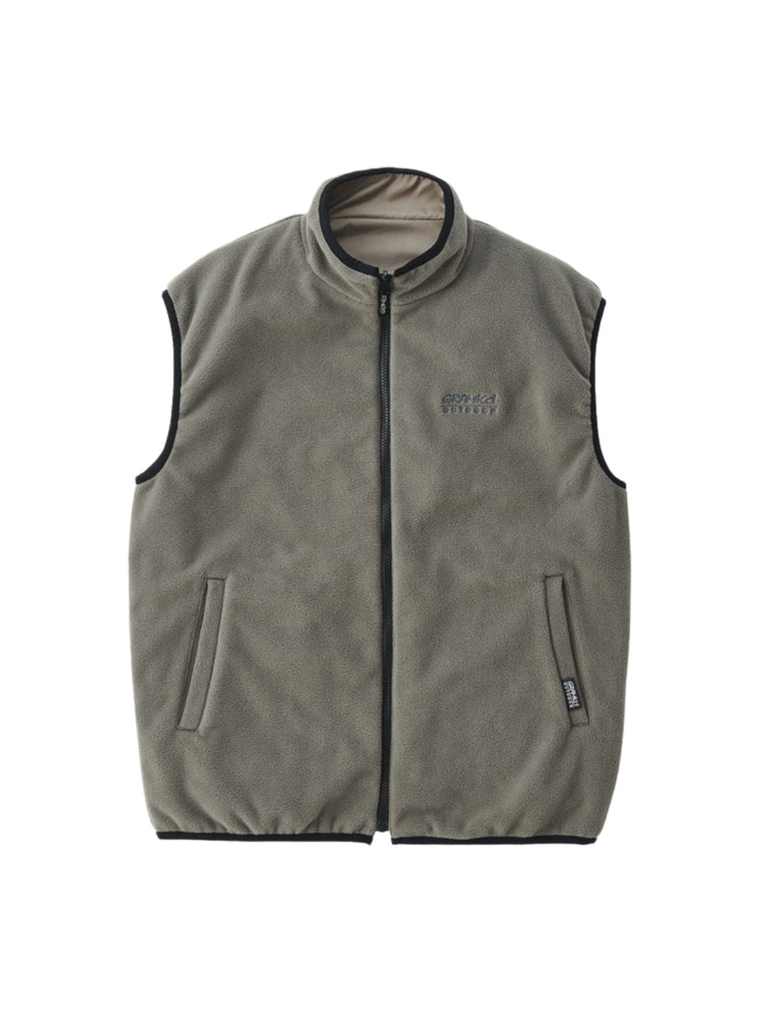 Gramicci Outerwear Fleecevest | Reversible Vest Grey