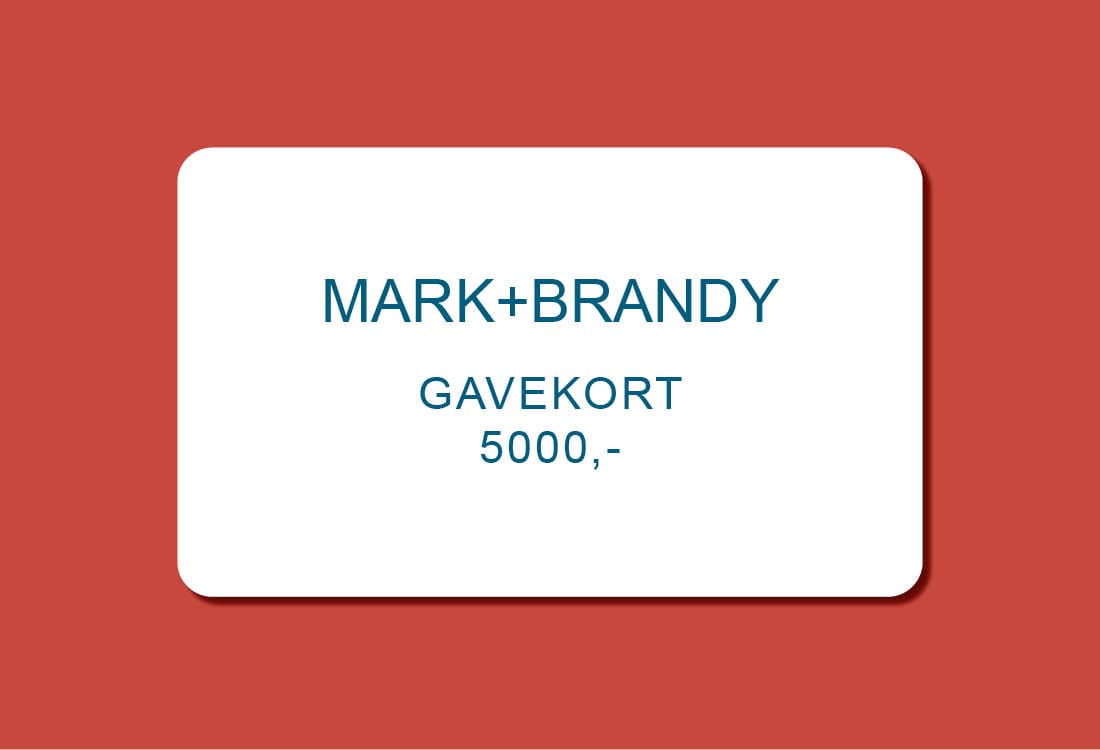 MARK+BRANDY Gift Cards NOK 5,000.00 Digitalt Gavekort