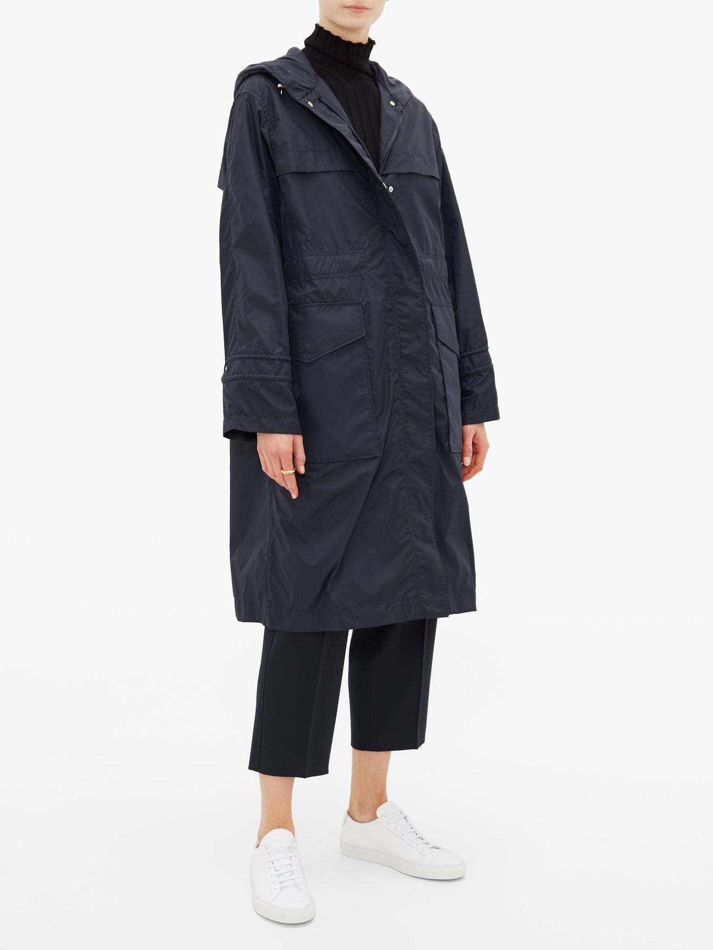 Moncler Outerwear Ceruleum Long Coat