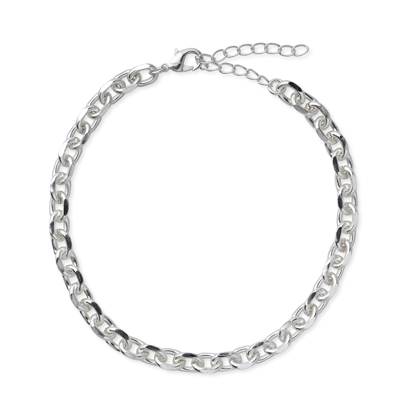 79hour Accessories L / Silver Halskjede | Anchor Chain Silver Large