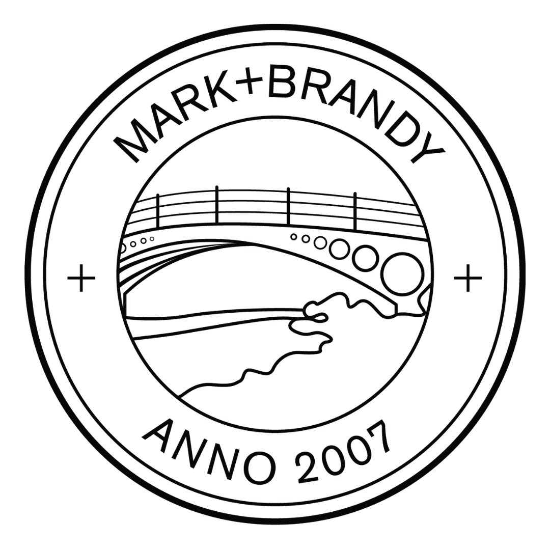 Mark+Brandy Shield Logo