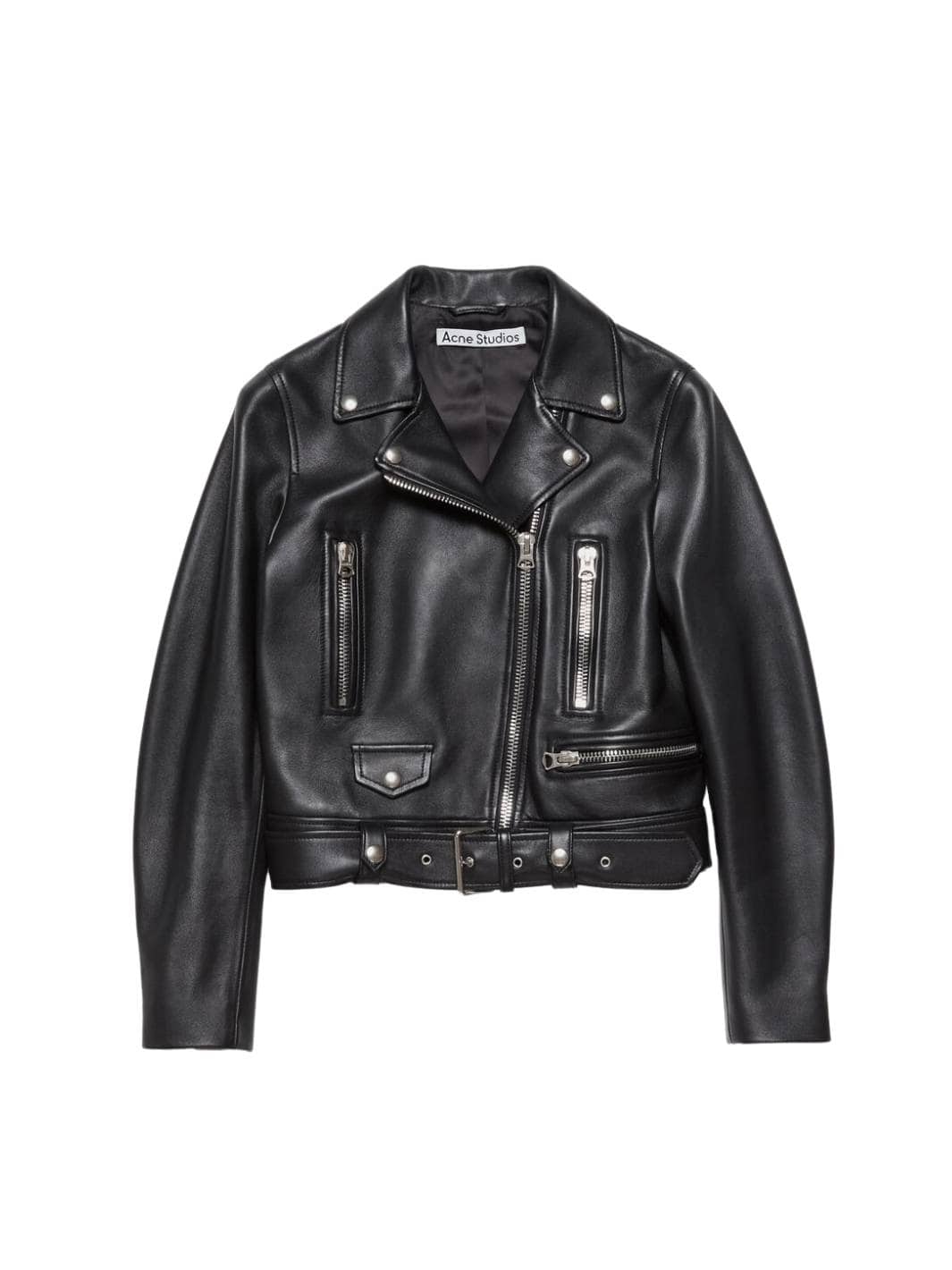 Acne Studios Jackets Jakke | Leather Biker Jacket Black