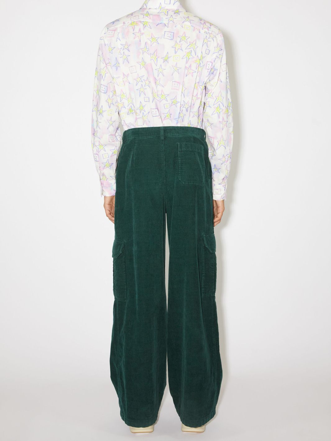 Acne Studios Shirts Bukse | Corduroy Cargo Trousers Night Green