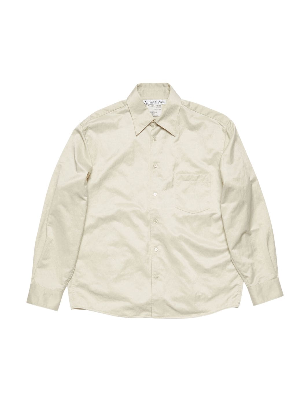 Acne Studios Shirts Skjortejakke | Nylon Overshirt Ivory White