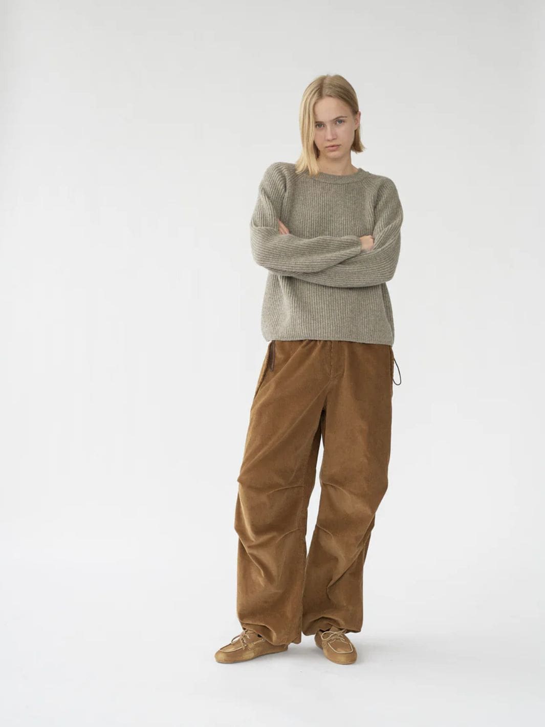 AF Agger Bukser 3 / Brun Bukse | Baby Corduroy Ufo Pants Cognac
