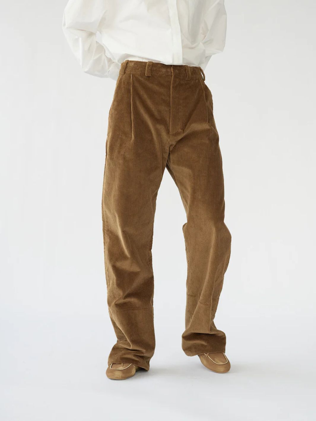 AF Agger Bukser Bukse | Corduroy Box Trousers Cognac