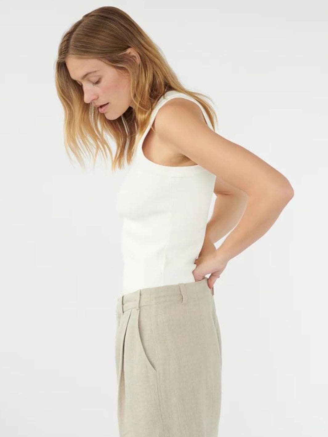 AF Agger Tops Topp | Toki Tank Top Ivory