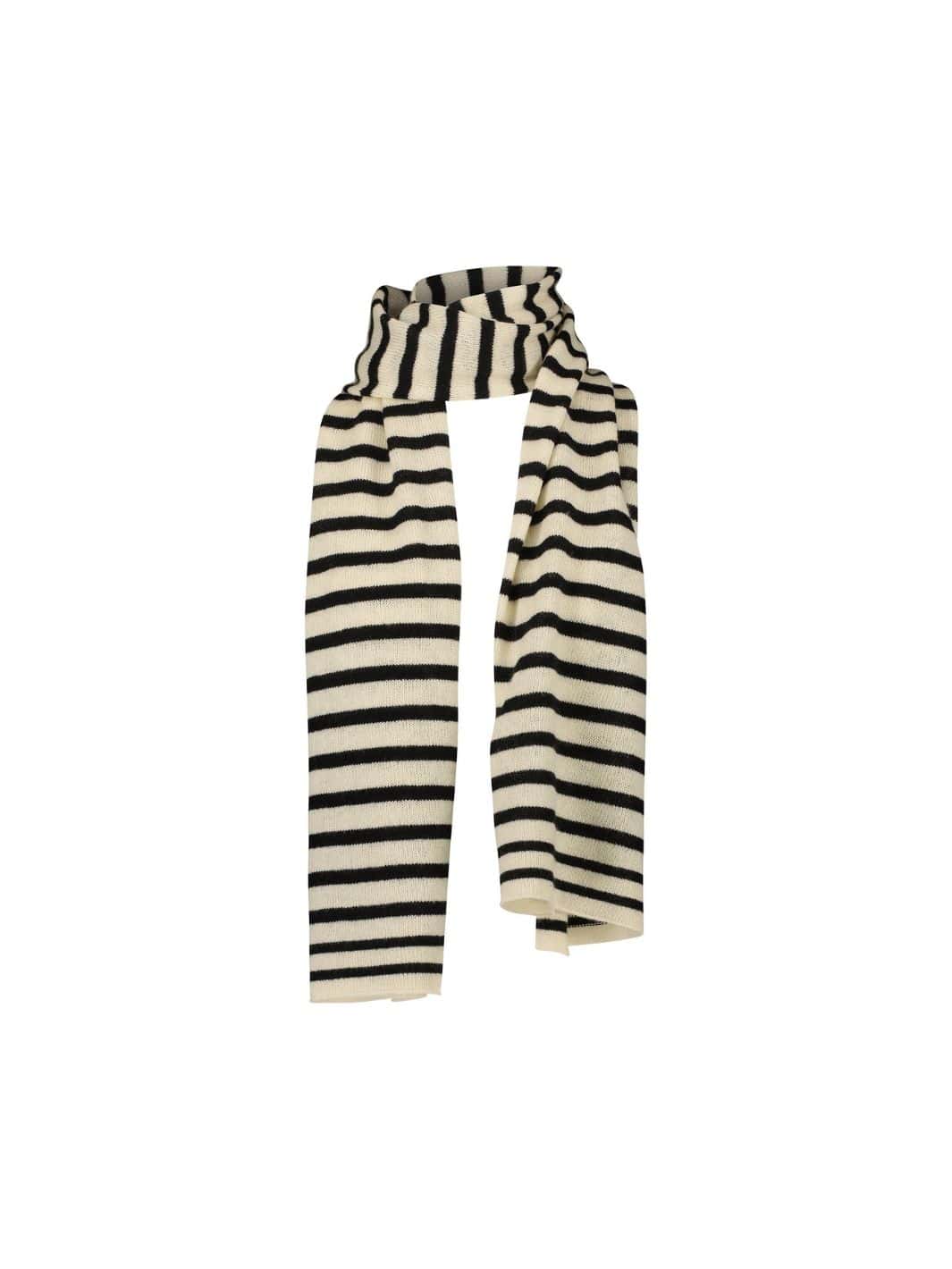 Allude Accessories Skjerf | Scarf Navy/Cream Stripes