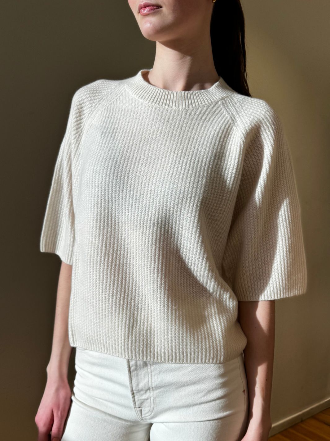 Allude Knit Genser | 1/2 RD-Sweater Cream