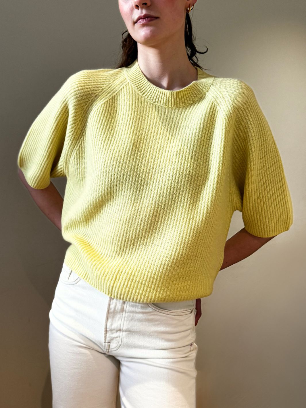 Allude Knit Genser | 1/2 RD-Sweater Lemon Sorbet