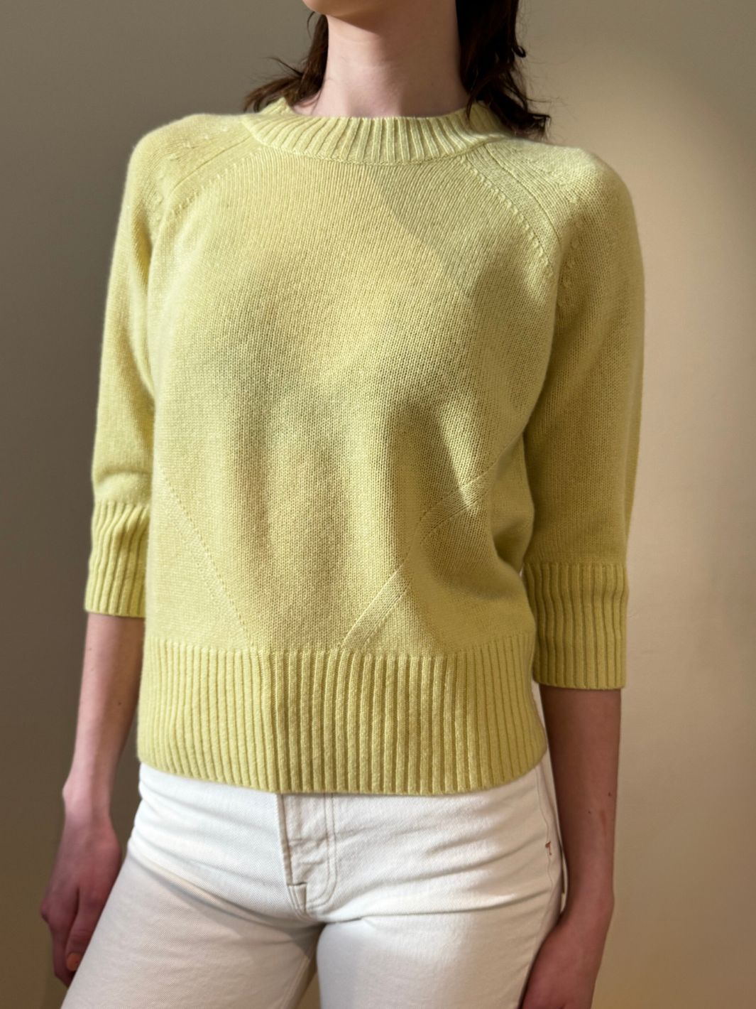Allude Knit Genser | 3/4 RD-Sweater Lemon Sorbet