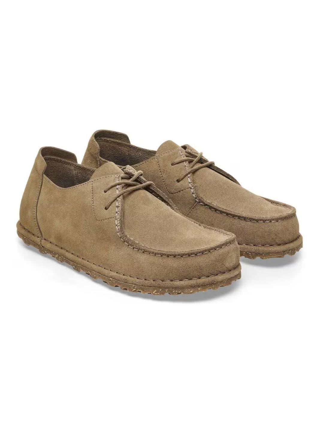 Birkenstock Shoes Sko | Utti Lace Suede Leather Gray Taupe