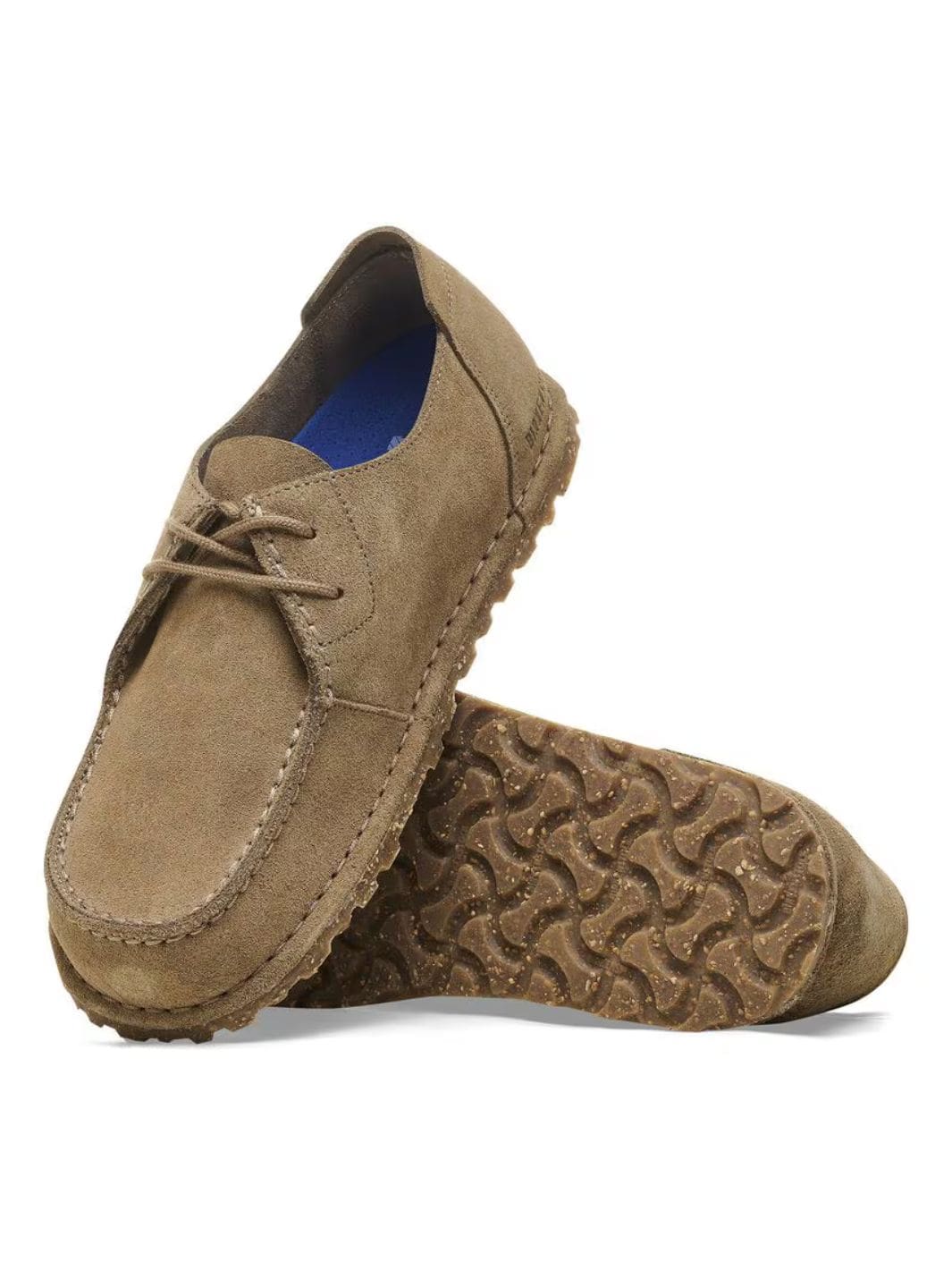 Birkenstock Shoes Sko | Utti Lace Suede Leather Gray Taupe