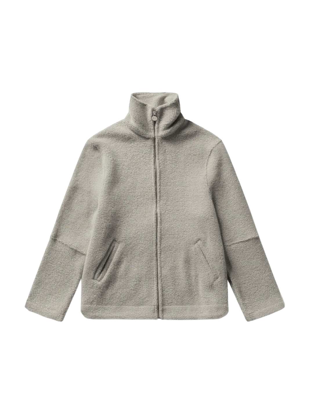 Brixtol Textiles Outerwear Fleecejakke | Seven Pile Light Grey