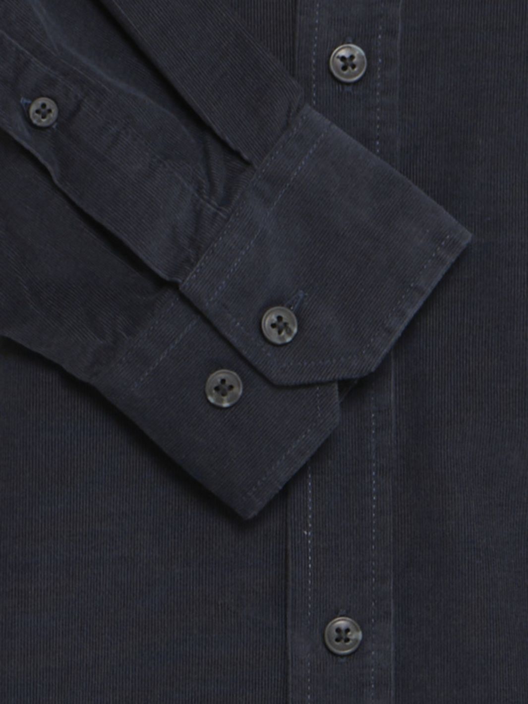 Casual Friday Shirts Skjorte | Anton LS BD Baby Cord Dark Grey