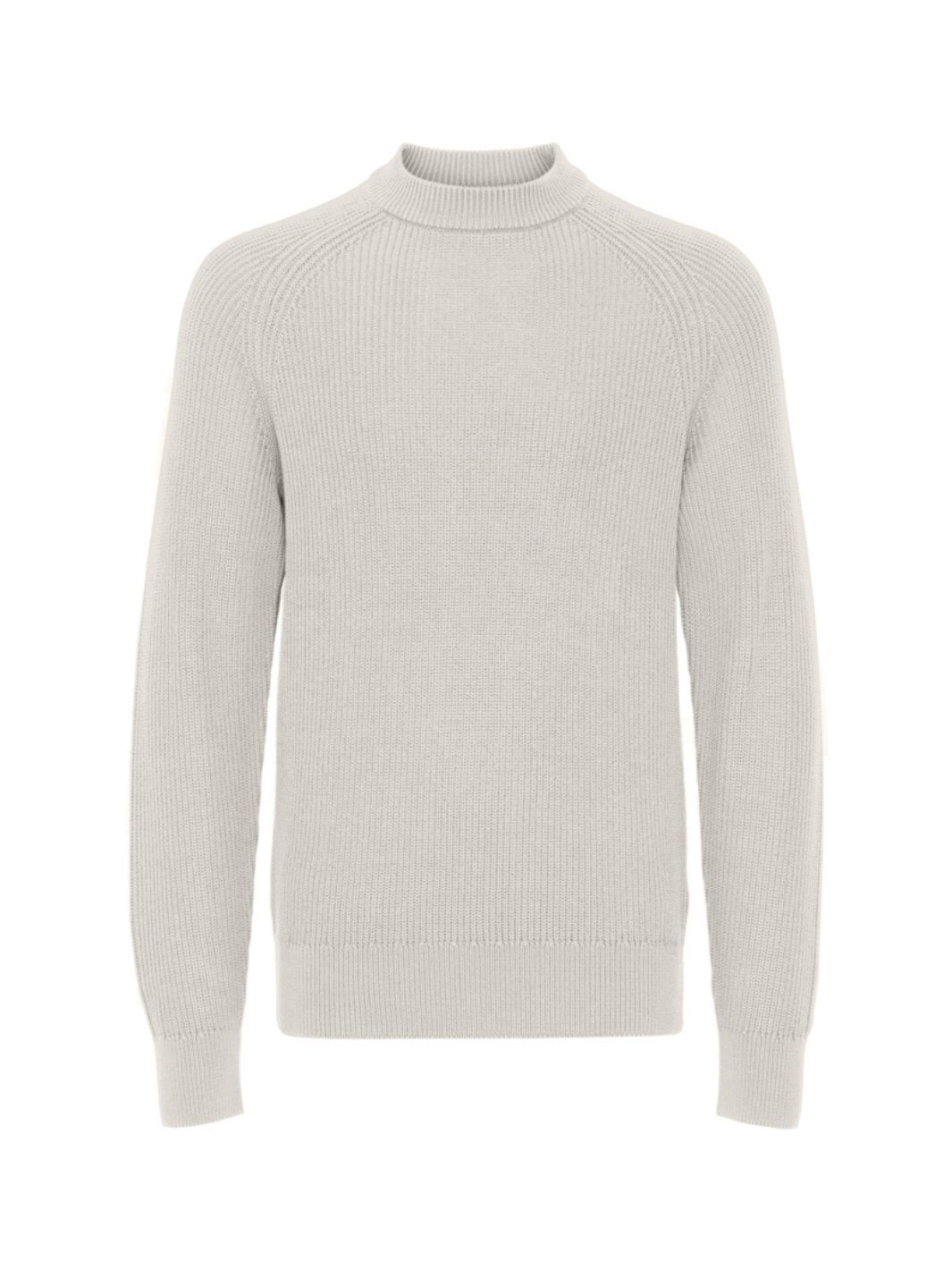 Casual Friday Sweaters Genser | Raglan Rib Crew Off-White