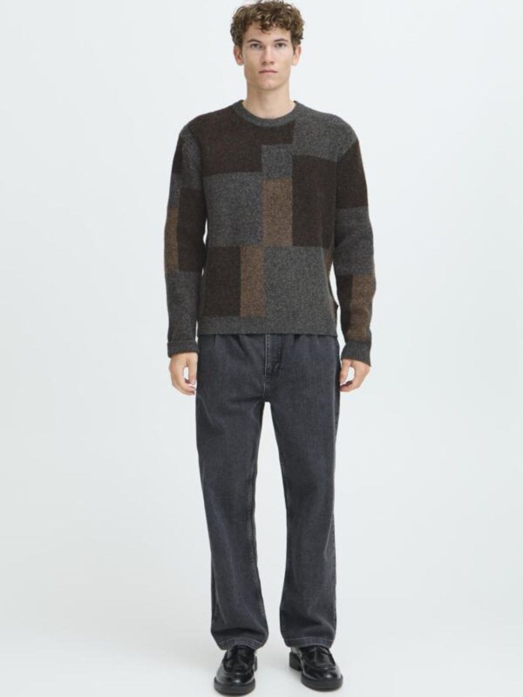 Casual Friday Sweaters Genser | Wiren Geometric Knit