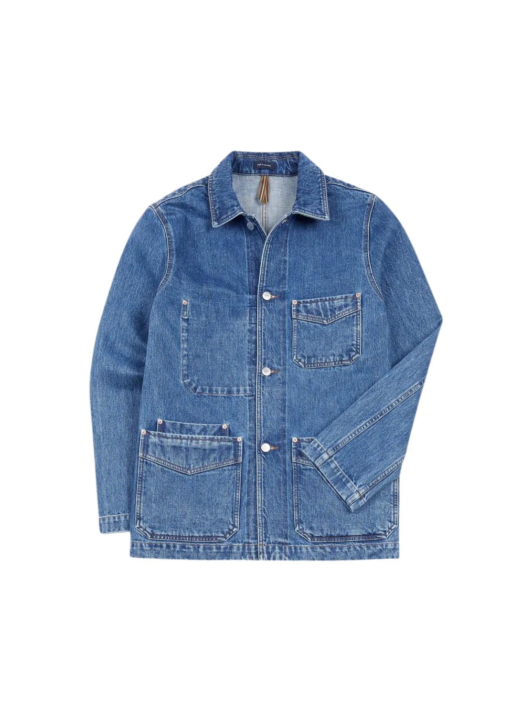 Drake's Outerwear Jakke | Denim Chore Jacket Bleach Wash