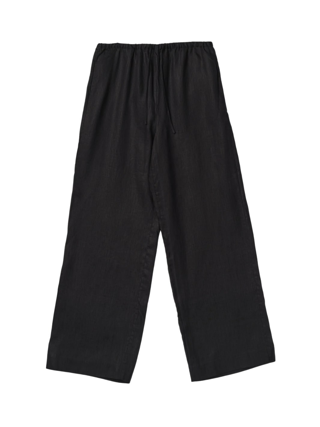 Fall Winter Spring Summer Bukser Bukse | Linen Siena Trousers Jet Black